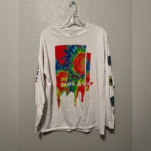 Pacsun long sleeve t shirt white with time warp flower L
